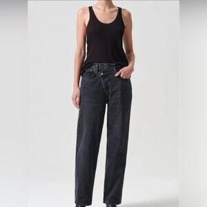 Agolde Black Boyfriend Jeans for Women